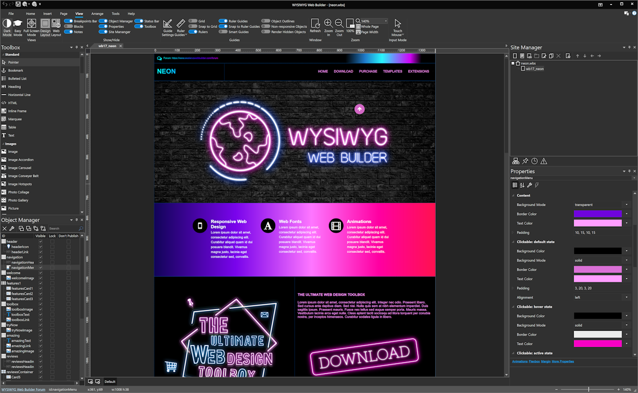 WYSIWYG Web Builder крякнутый