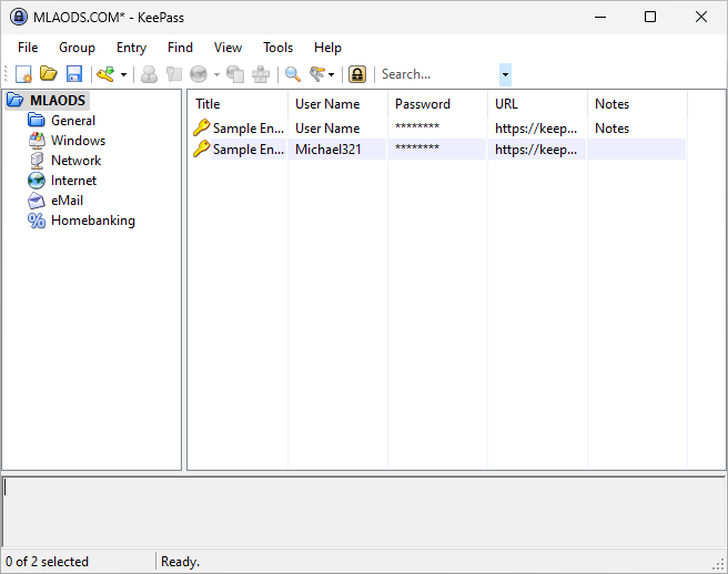 KeePass Password Safe скриншот