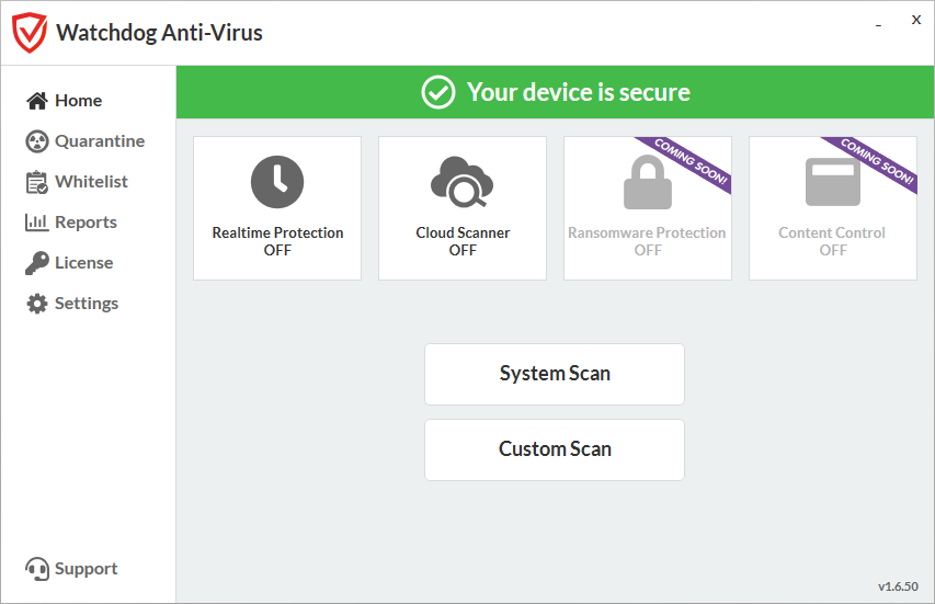 Watchdog Anti-Virus ключ активации