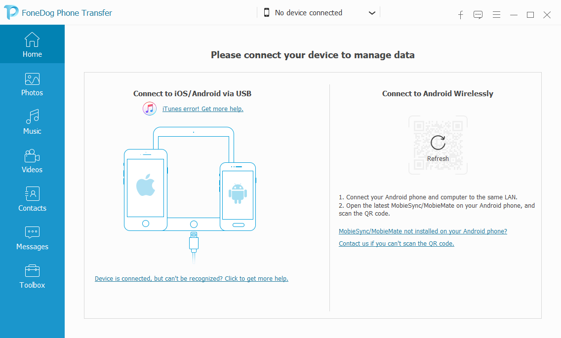 FoneDog Phone Transfer скачать бесплатно