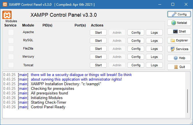 XAMPP скачать бесплатно