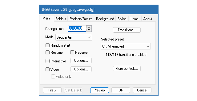 JPEG Saver 5.29 Build 5587