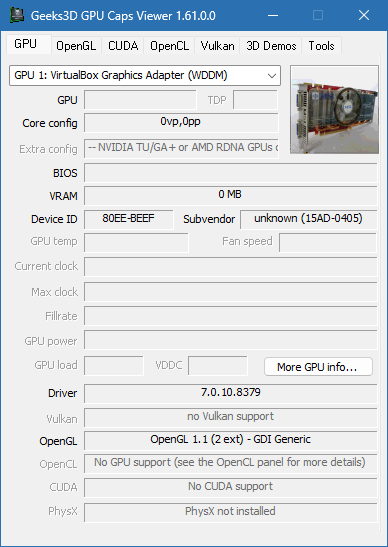 GPU Caps Viewer скачать бесплатно