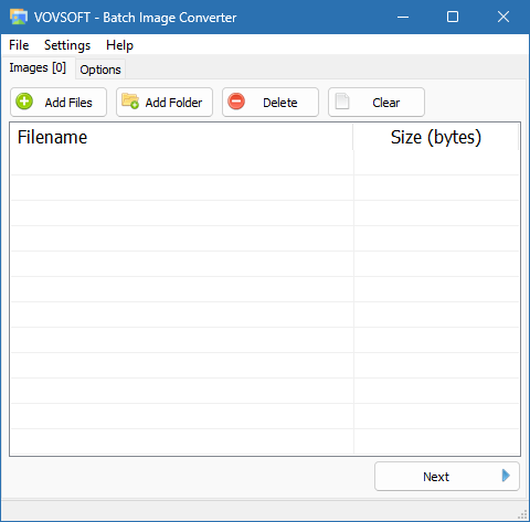 Vovsoft Batch Image Converter скриншот