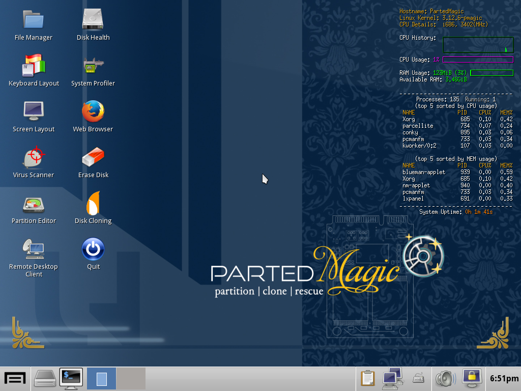 Parted Magic скриншот