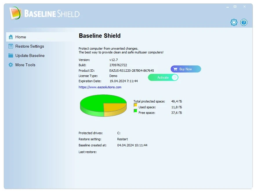 Baseline Shield скриншот