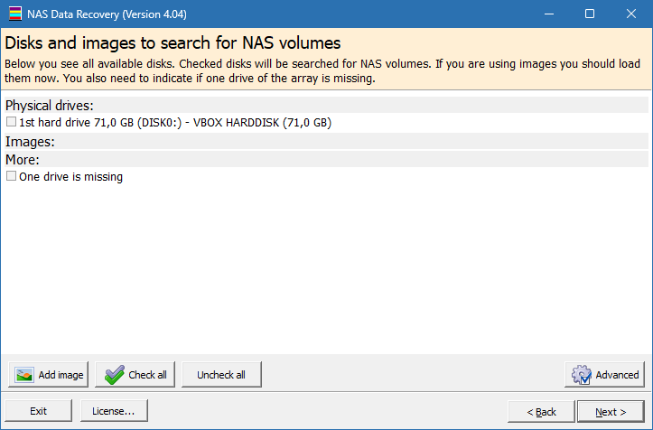 Runtime NAS Data Recovery скриншот