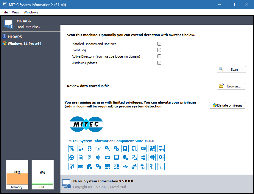 Mitec System Information X скриншот