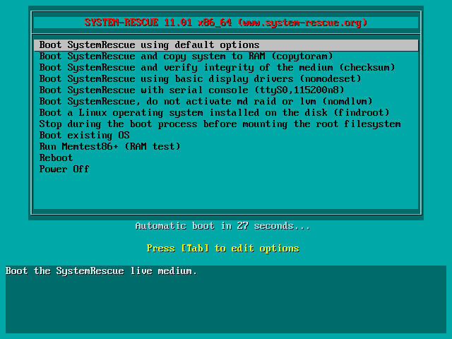 SystemRescueCd скачать бесплатно