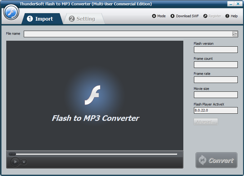 Flash to MP3 Converter скачать бесплатно