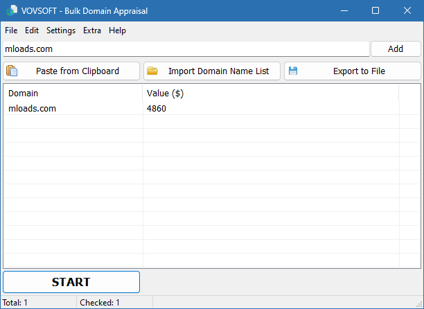 Bulk Domain Appraisal скачать бесплатно