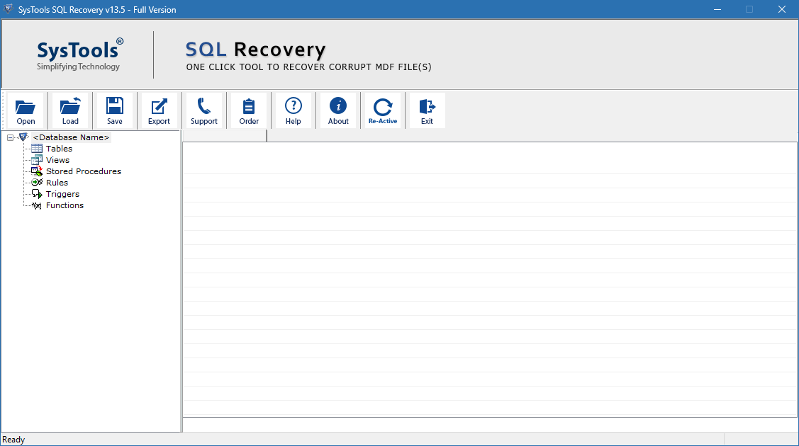 SysTools SQL Recovery скачать key