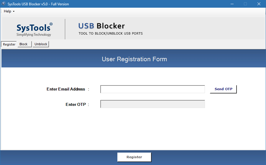 SysTools USB Blocker скачать бесплатно