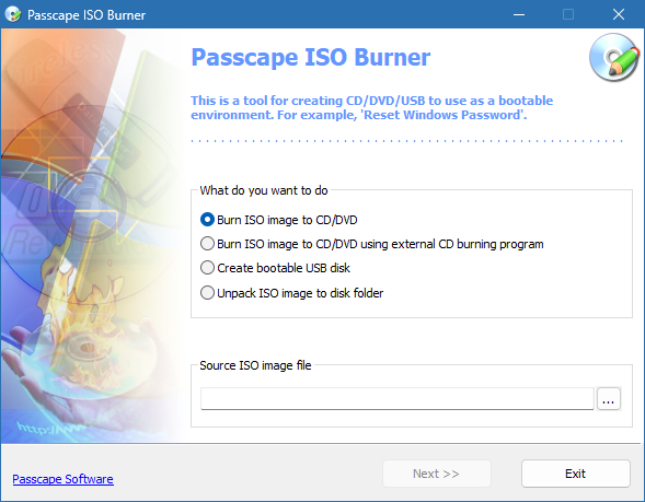 Passcape ISO Burner скачать