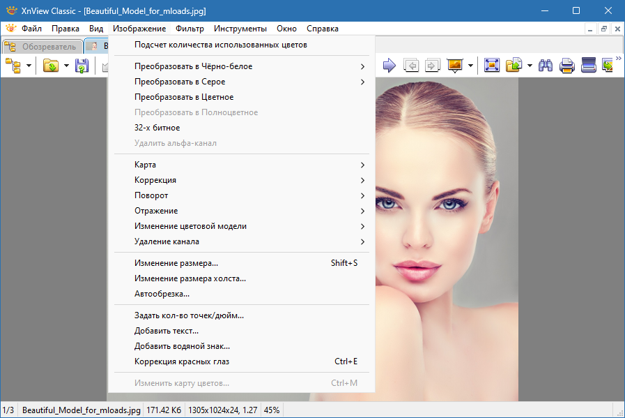 XnView для Windows