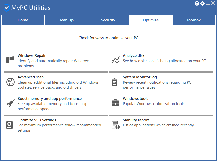 MyPC Utilities скачать бесплатно