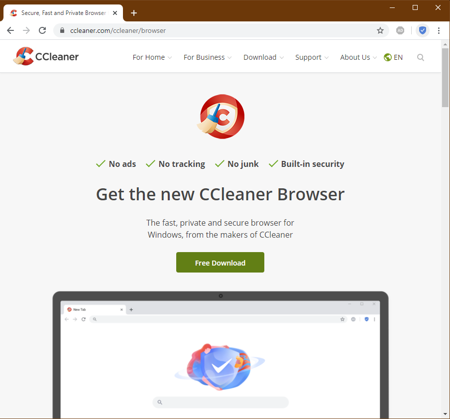 CCleaner Browser скачать бесплатно