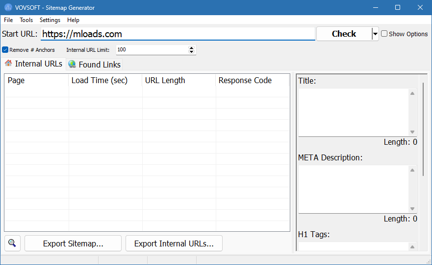 VovSoft Sitemap Generator crack