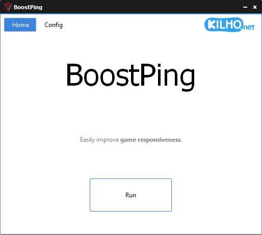 BoostPing screen