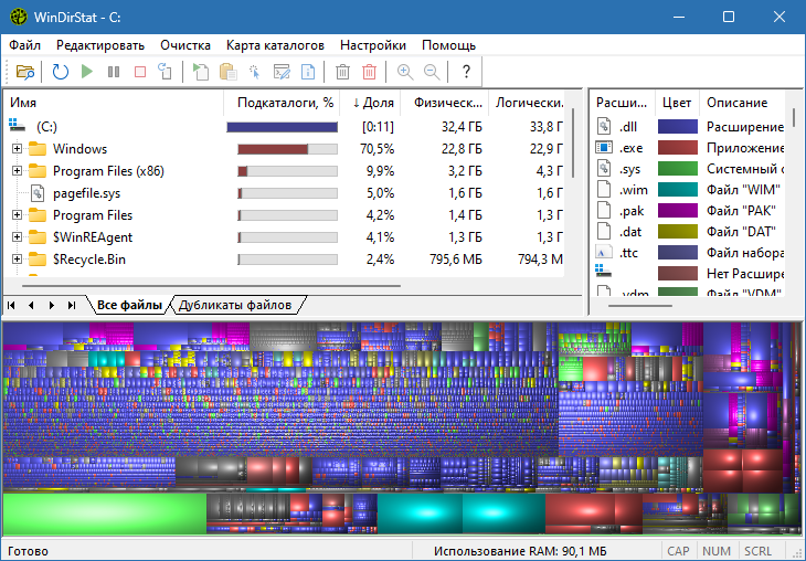 WinDirStat на русском