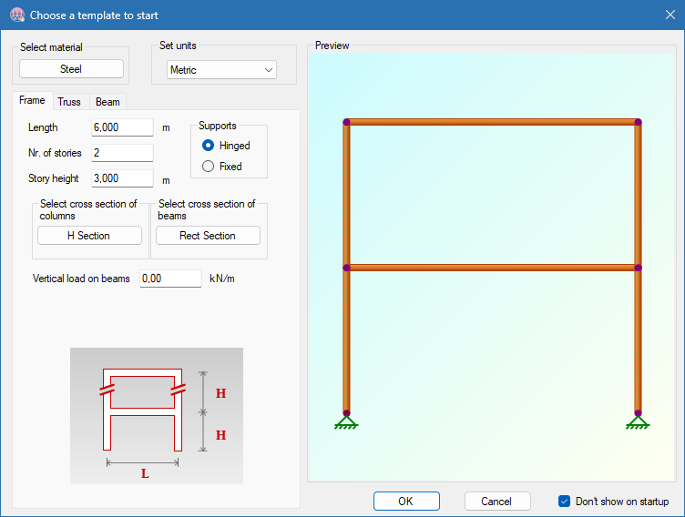 2D Frame Analysis Dynamic crack