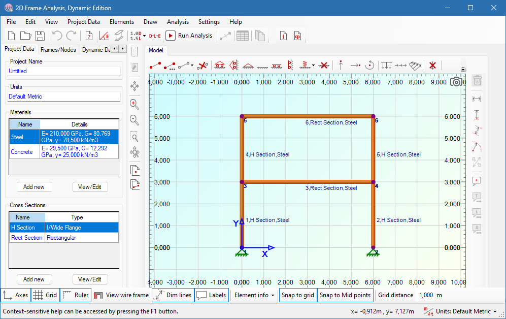 ENGISSOL 2D Frame Analysis Dynamic скачать бесплатно