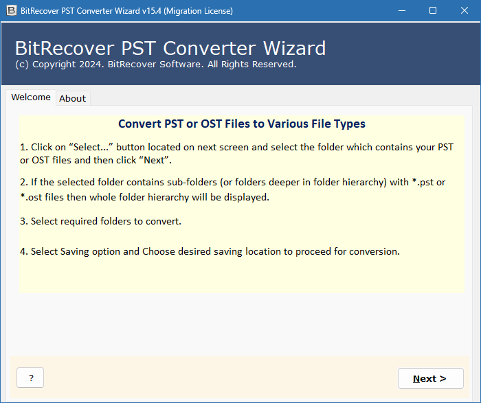 BitRecover PST Converter Wizard crack