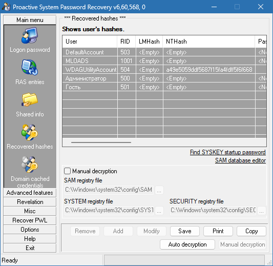 Elcomsoft System Recovery + Boot ISO