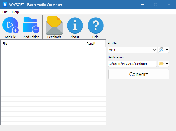 Vovsoft Batch Audio Converter скачать