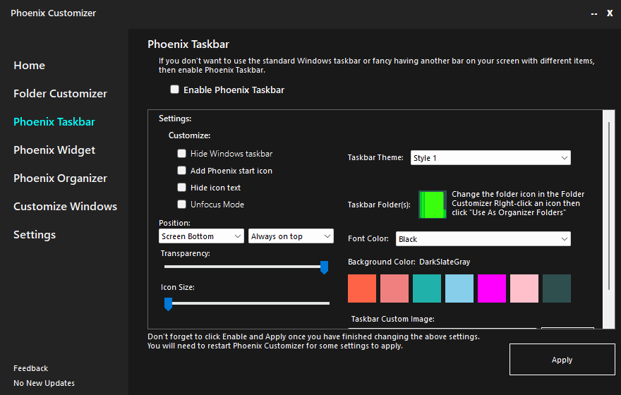 Phoenix Customizer by ComputerSluggish