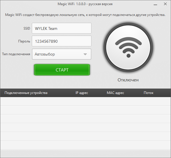 Magic WiFi на русском