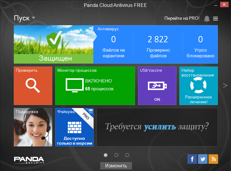 Panda Cloud Antivirus на русском