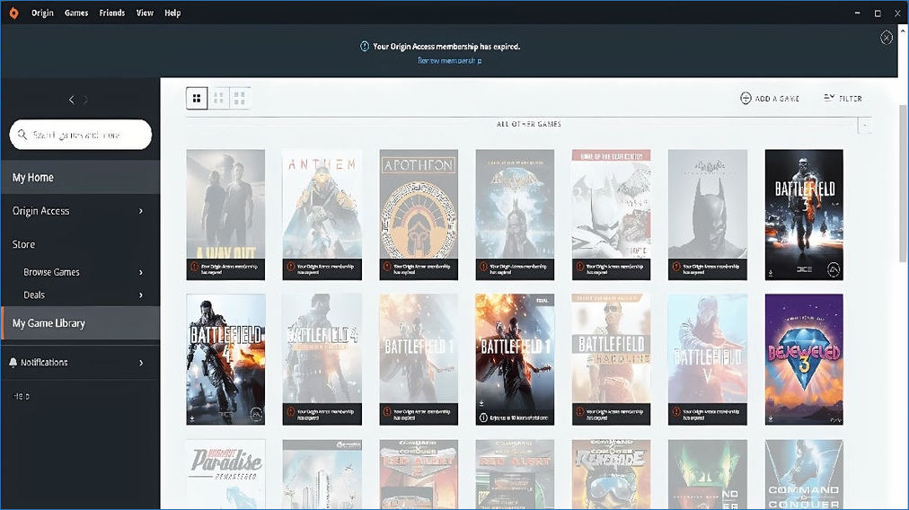 Origin для Windows