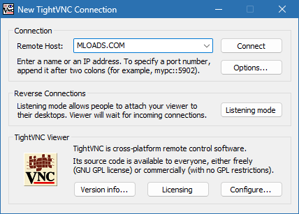 TightVNC Viewer