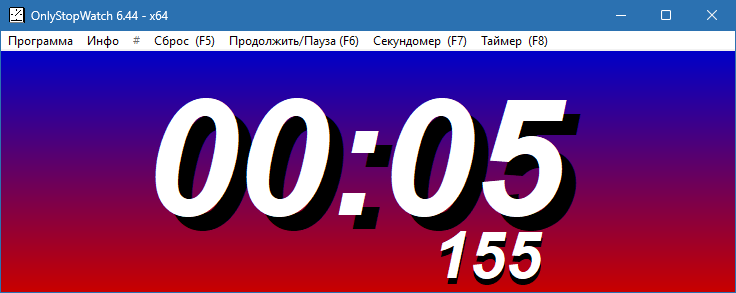 OnlyStopWatch на русском