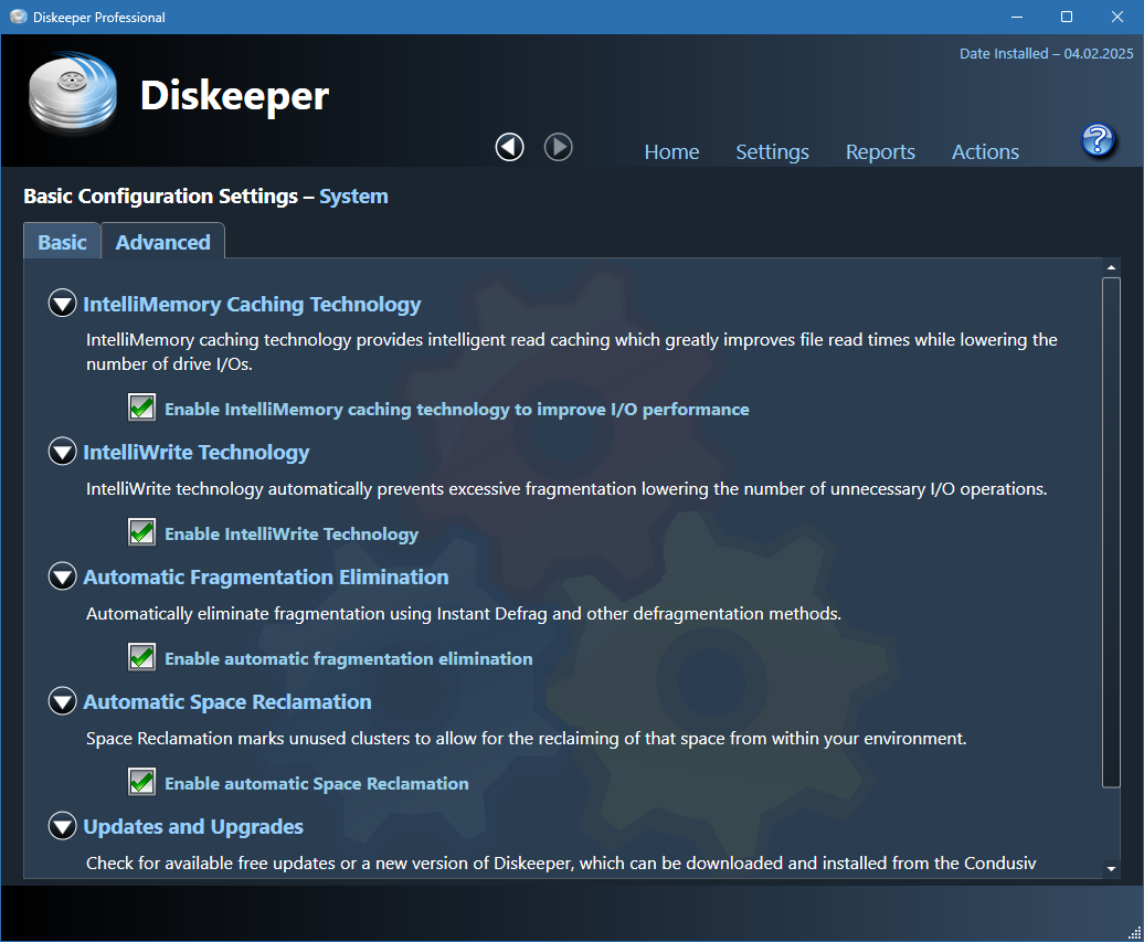 Diskeeper Pro для Windows