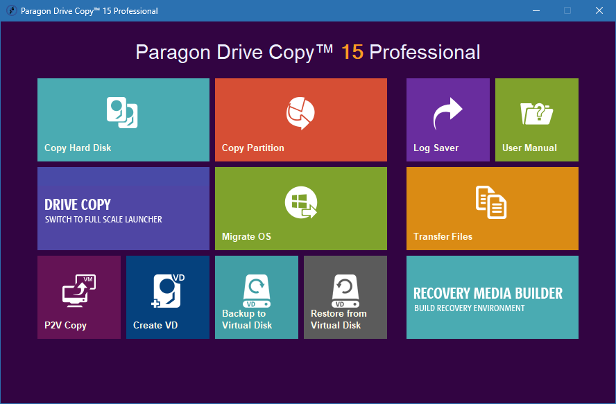 Paragon Drive Copy crack для Windows