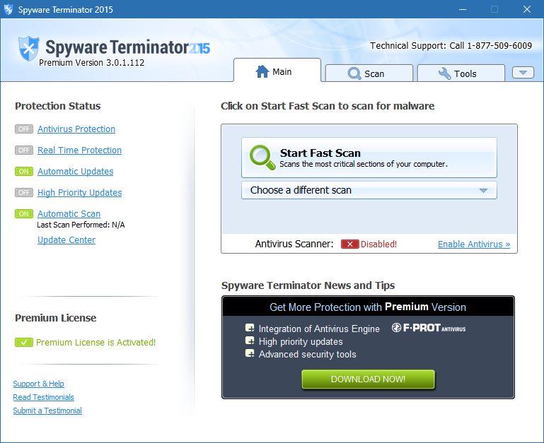 Spyware Terminator crack активация