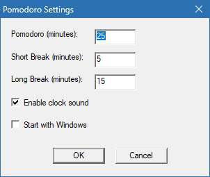 Pomodoro Timer для Windows