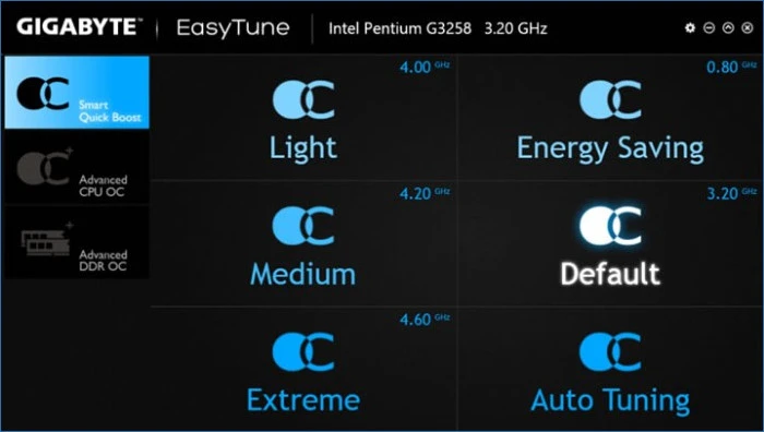 Gigabyte EasyTune для Windows