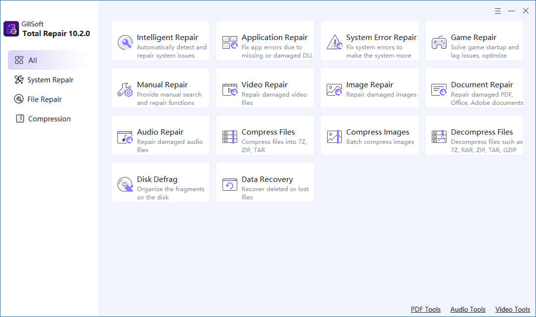 Gilisoft Total Repair для Windows