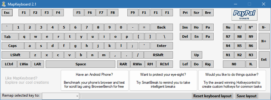 MapKeyboard для Windows