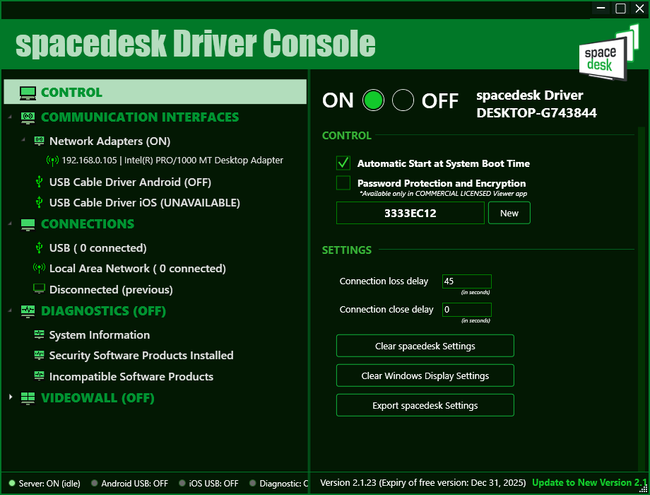 spacedesk для Windows