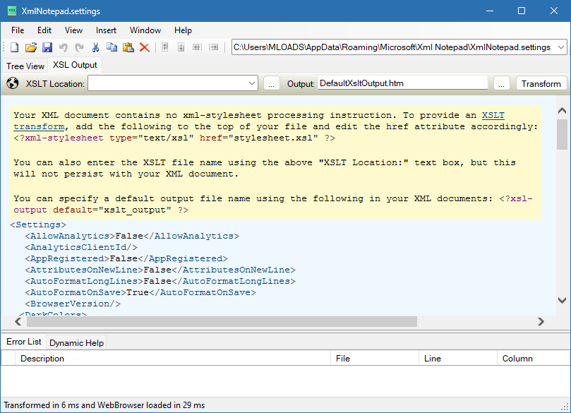 XML Notepad для Windows