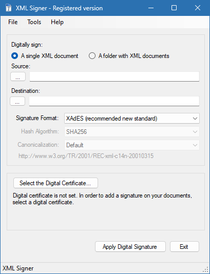 XML Signer для Windows