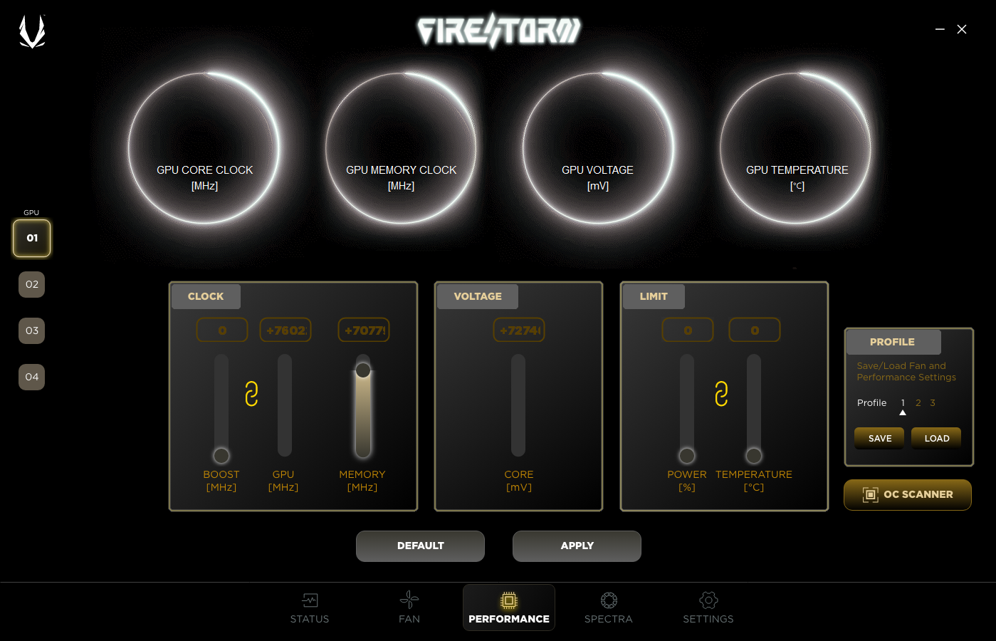 ZOTAC FireStorm для Windows