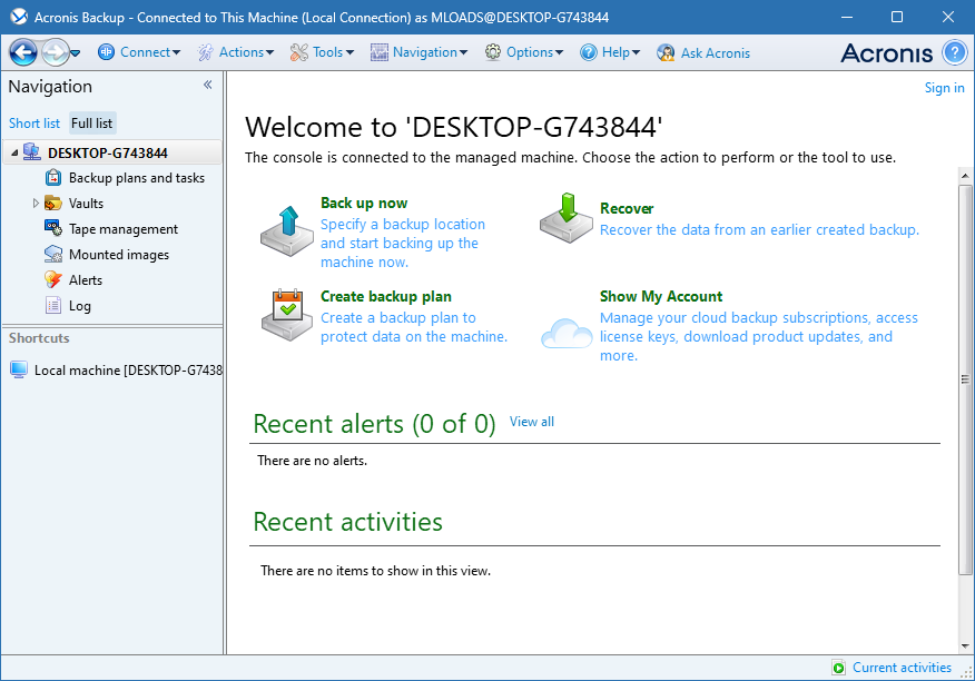Acronis Backup Advanced для Windows