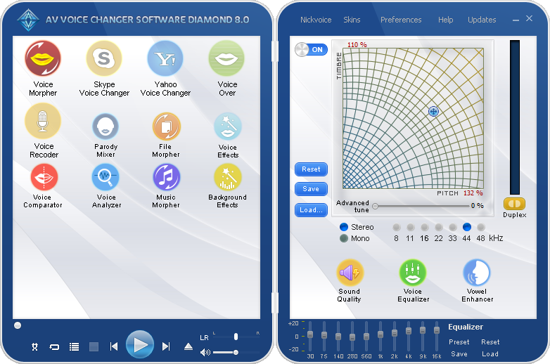 AV Voice Changer Diamond для Windows