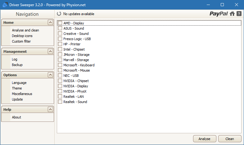 Driver Sweeper скачать для Windows