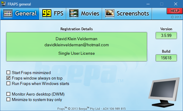 Fraps для Windows